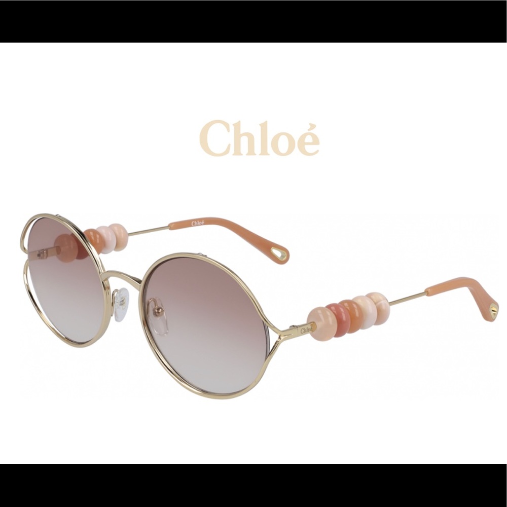 Chloe Beaded Sunglasses with case